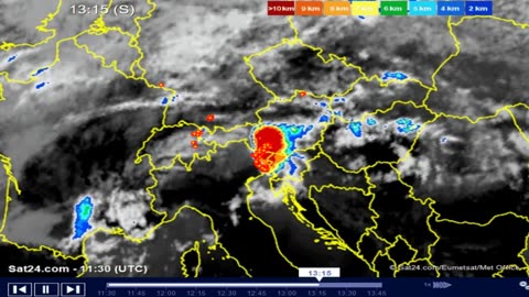 Miran Rubin - ALPS / Sat24 / IR / Lightning - 19.07.2023.