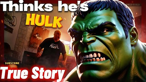 Man thinks he's The Incredible Hulk when police come to arrest him REAL Police Body Camera Footage