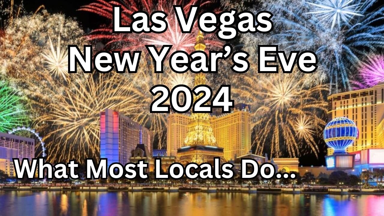 Las Vegas Fireworks NYE 2024....Secret View for Locals...The End is AMAZING