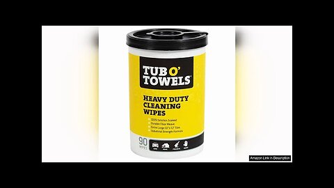 Tub O Towels TW90 Heavy-Duty 10" x 12" Size Multi-Surface Cleaning Wipes, Review