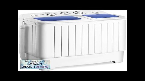 Giantex Portable Mini Compact Twin Tub Washing Machine 20lbs Washer Spain Spinner Review