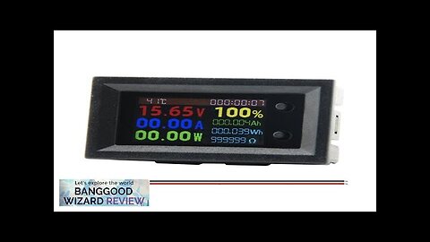 DC7200 7-200V 20A Digital Power Energy Voltmeter Ammeter Voltage Wattmeter Temperature Meter Review