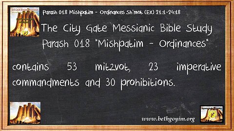 BGMCTV THE CITY GATE MESSIANIC BIBLE STUDY parash 018