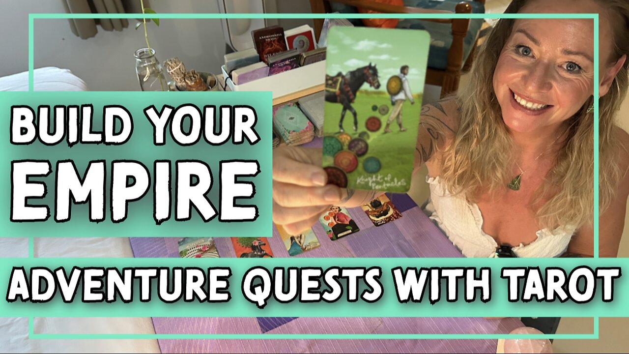 Adventure Quests with Tarot: Build Your Empire & Stay Focused | Knight of Pentacles, 5 of Cups