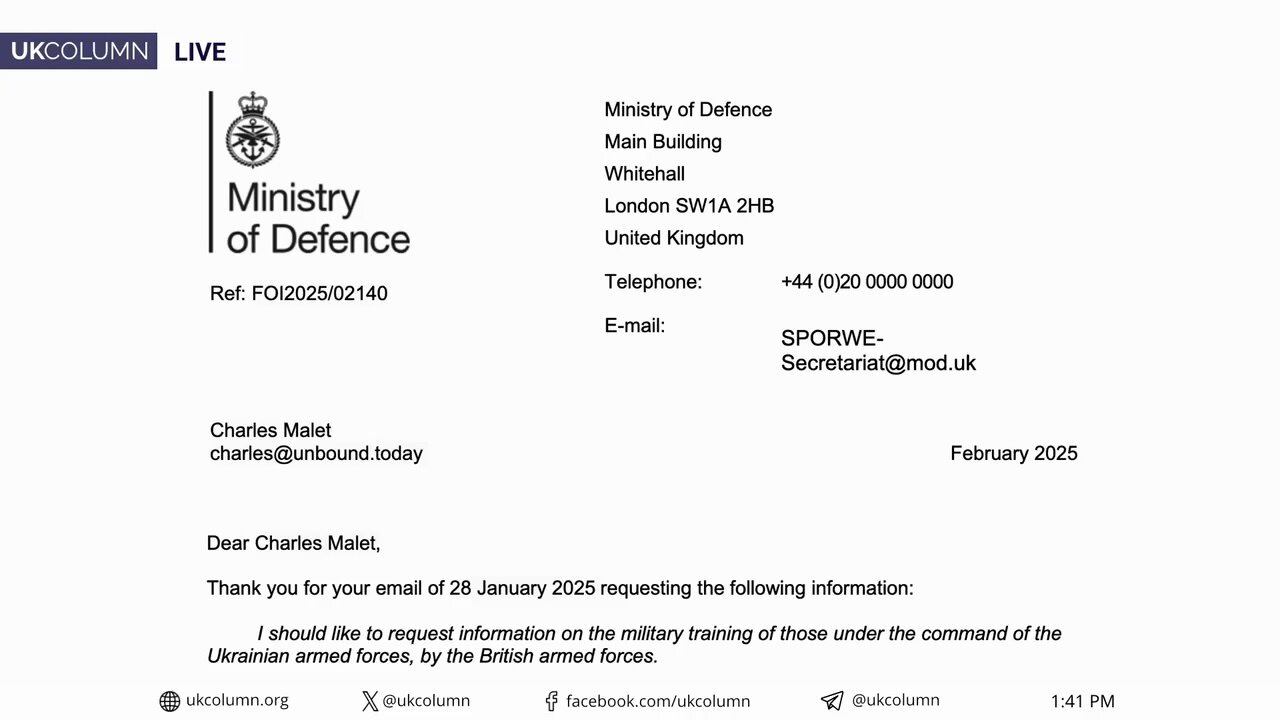 Op Interflex: Lethal Aid and the Largest Military Training Programme Since WWII - UK Column News