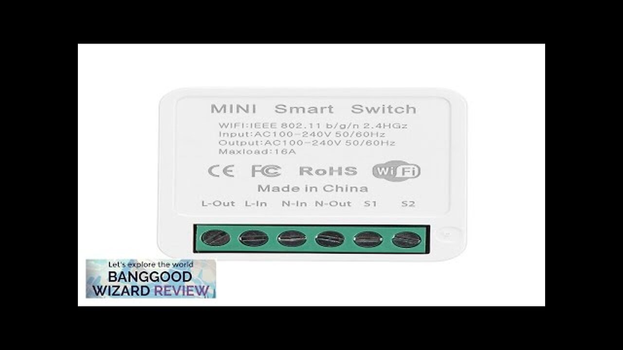 5Pcs 16A Mini Smart Wifi DIY Switch Support 2 Way Control Smart Review