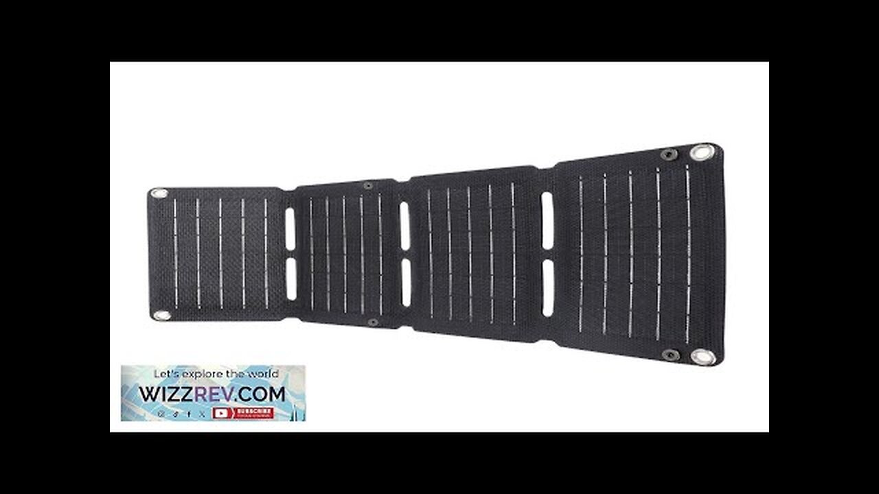 20W ETFE Foldable Solar Panel Monocrystalline USB 5V 2A DC 12V 1A Review