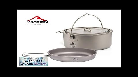 Widesea Camping Tableware Titanium Cookware Set Tourism Cauldron Outdoor Cooking Pot Frying Review