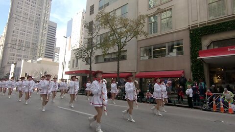 Cute girls in parade