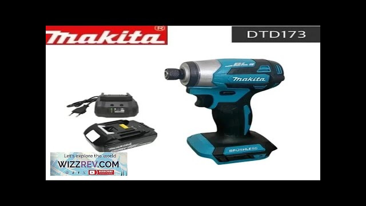 Makita Dtd173 New Lithium Screwdriver Impact Screwdriver Set Household Electric Screwdriver Review