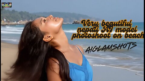 Very beautiful nepali AI model photoshoot on beach - AIGlamShots