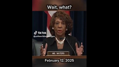 Mad Maxine Waters is in full panic mode after Elon Musk audits the government.