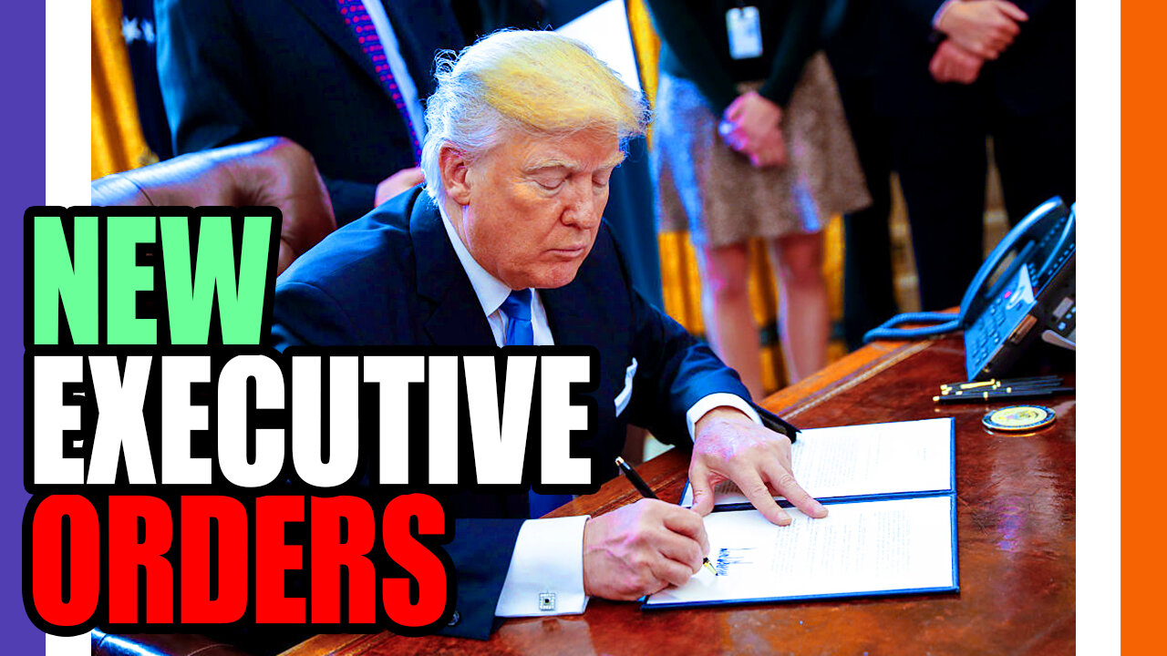 🔴LIVE: Trump Signs NEW Executive Orders 🟠⚪🟣