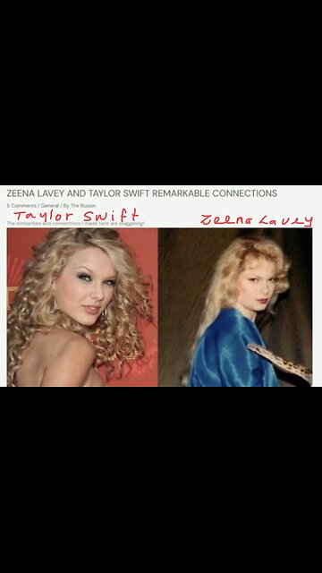 THEORY OF TAYLOR SWIFT👯‍♀️👥🧛📸IS A CLONE OF ZEENA LAVEY👥🎬🧛‍♀️💫