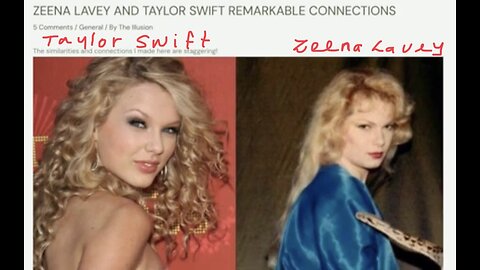 THEORY OF TAYLOR SWIFT👯‍♀️👥🧛📸IS A CLONE OF ZEENA LAVEY👥🎬🧛‍♀️💫