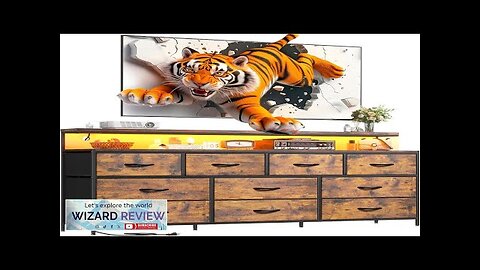 EnHomee 55" W Dresser for Bedroom with 10 Drawers Long Dresser Review