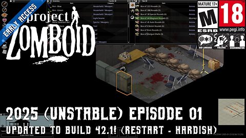 Project Zomboid Unstable Build 42.1 (2025 Episode 01) Update 2025/01/22 Build 42.1!