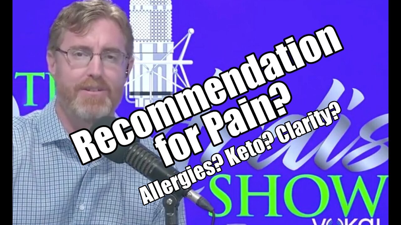 Dr. Ardis | "Recommendation for Pain? Allergy? Keto? Clarity?"