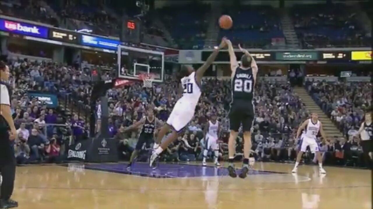 Manu Ginobili 20 Points 5 Ast @ Kings, 2011-12.