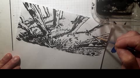 Forest Ink with Brush. The first lesson is out: click the link in the description. Thank YOU