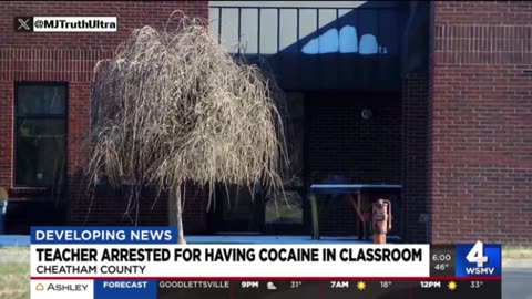 📍Ashland City, Tennessee - Middle School Teacher Arrested after Cocaine found in her Classroom