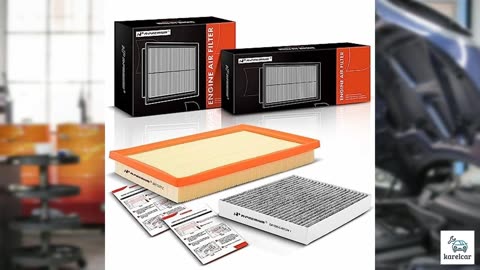 A-Premium 2-PC Engine & Cabin Air Filter with Acti