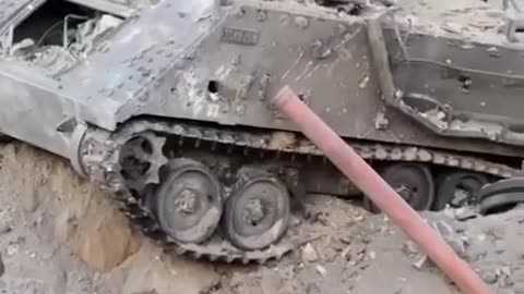 Footage shows part of military remnants left by Israeli forces following their withdrawal