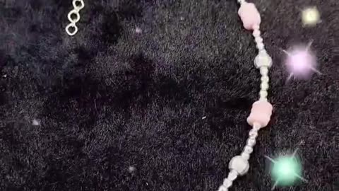 修正----GN-20241231-05 Cute style pink opal collar and silver bead faceted 3mm 6mm exquisite