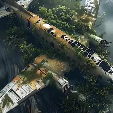 Crash Aeroplane in Amazon Rainforest