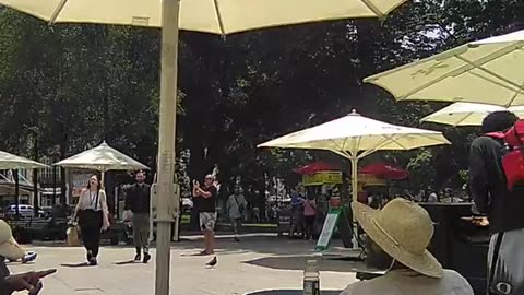 Woman Playing Piano in Boston Common Park Part 2