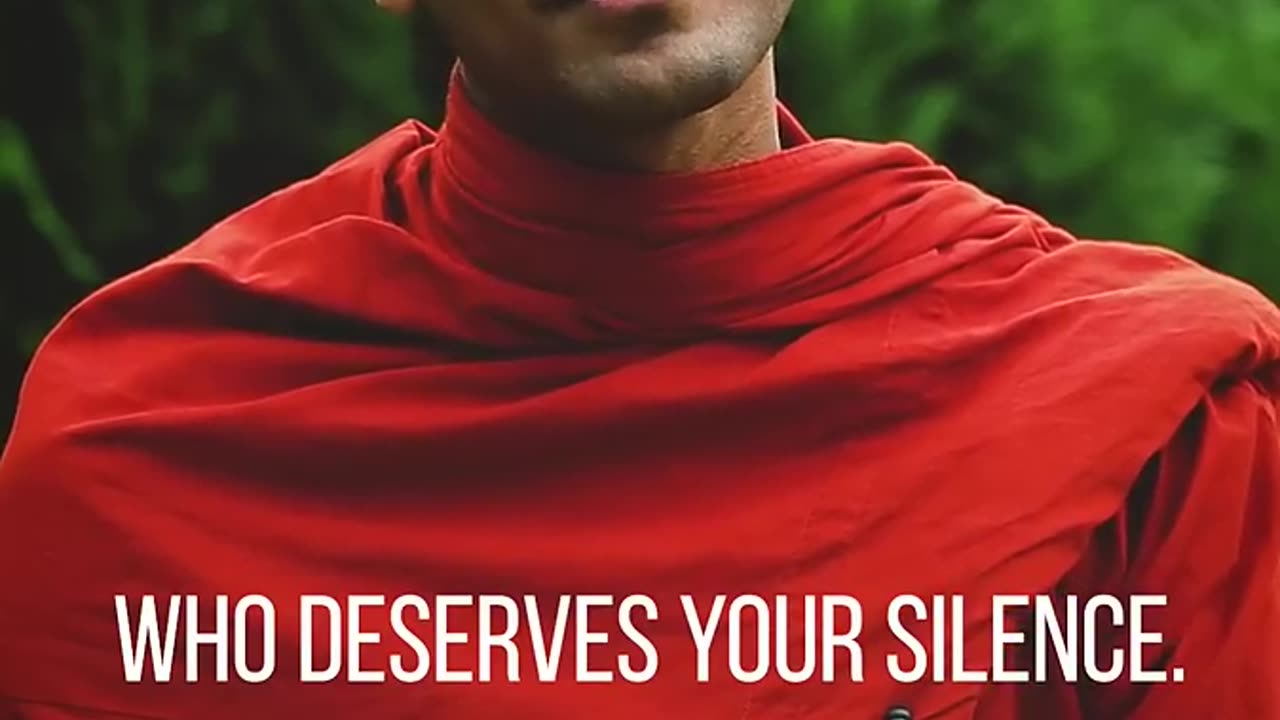 Be silent, Dont waste your words 😊🙏