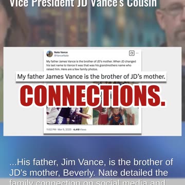 Fact Check: Nate Vance, Who Criticized Trump's Ukraine Policy, IS Vice President JD Vance's Cousin