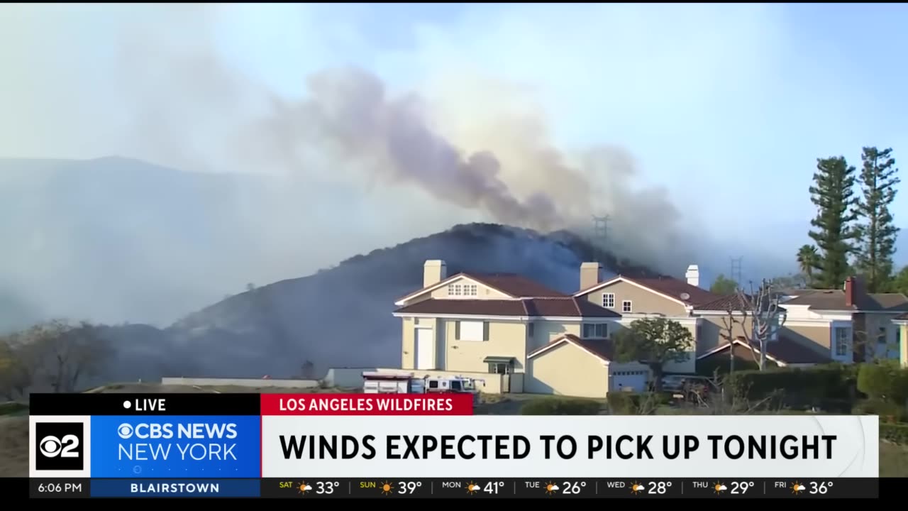 Update of the LA wild fire