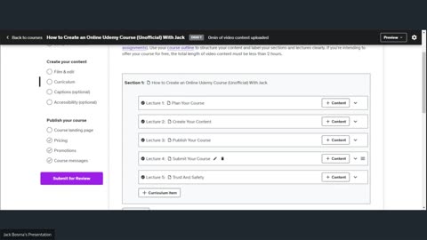 How to Create an Online Udemy Course (Unofficial) With Jack 3