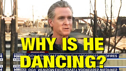 Gavin Newsom’s WEIRD Shoulder Shimmy Over LA Fires!