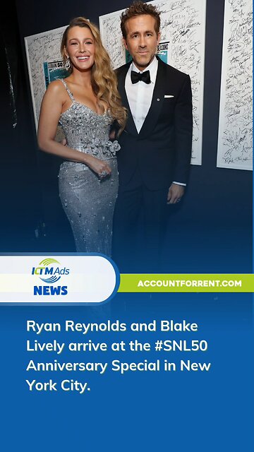 Ryan Reynolds and Blake Lively arrive at the #SNL50 Anniversary Special in New York City. - KTM Ads