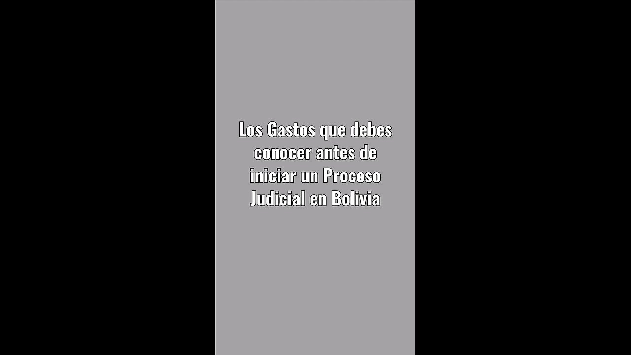 Las Costas y Costos Procesales en el proceso judicial civil en Bolivia