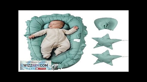 VEVOR Baby Infant Lounger 100% Cotton Soft Newborn Nest Sleeper with Headrest Review