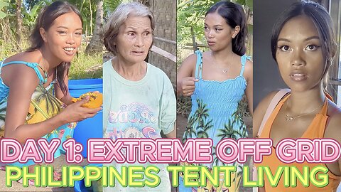 🇵🇭 Day 1: SUPER DUPER EXTREMELY SURVIVAL OFF GRID TENT CAMPING LIVING! Island Family Philippines