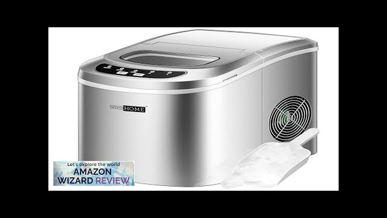 VIVOHOME Electric Portable Compact Countertop Automatic Ice Cube Maker Machine with Hand Review