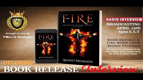 FIRE Book Release Interview with Pastor Rennet Premnath of Life Is Christ Ministries