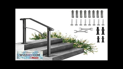 VEVOR Handrails for Outdoor Steps Fit 2 or 3 Steps Outdoor Stair Review