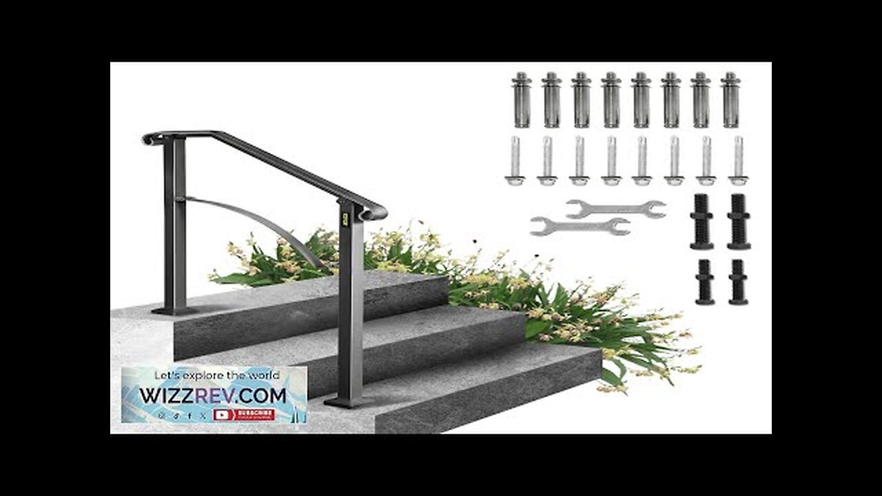 VEVOR Handrails for Outdoor Steps Fit 2 or 3 Steps Outdoor Stair Review