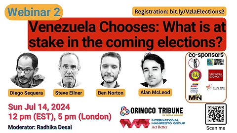 Orinoco Tribune - Webinar: Venezuela Chooses: What is at Stake in the Coming Elections? (Part 2)