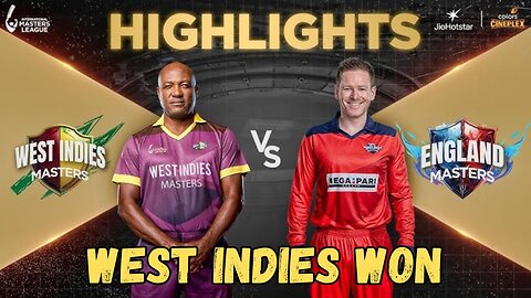 WI vs Eng Masters League Highlights! | Epic T20 Clash of Legends! 🏏 | International Masters League