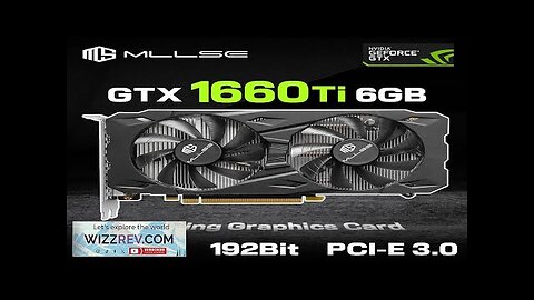 MLLSE Graphics Card GTX 1660Ti 6GB Placa De Video X-GAME NVIDIA GPU Review