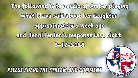 What did Flava1984 say about Amber’s Daughter and Jenni JenJen’s Reponse