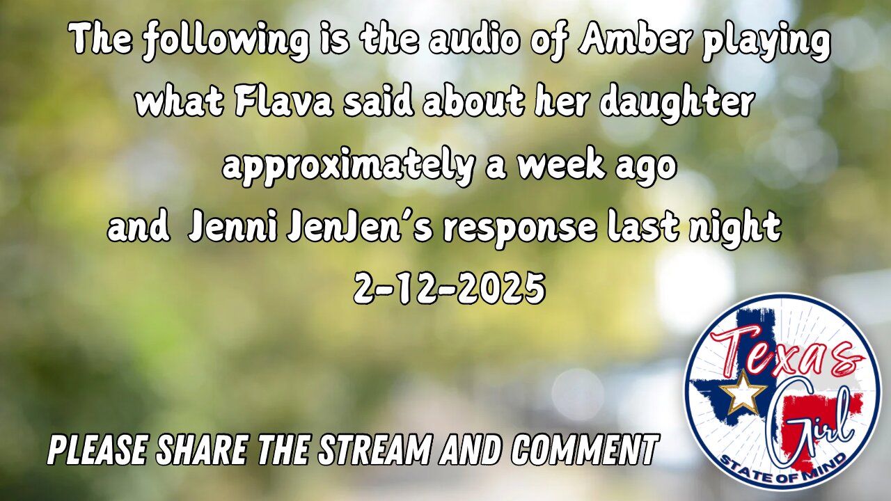 What did Flava1984 say about Amber’s Daughter and Jenni JenJen’s Reponse