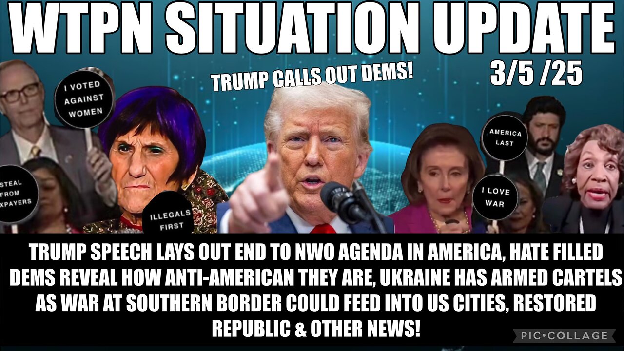 TRUMP CALLS OUT DEMS, NATO/UKRAINE & WAR W/RUSSIA, CARTEL WARS, CHILD TRAFFICKING & MORE!