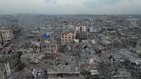 Drone video shows widespread devastation in Northern Gaza after 500 days of war